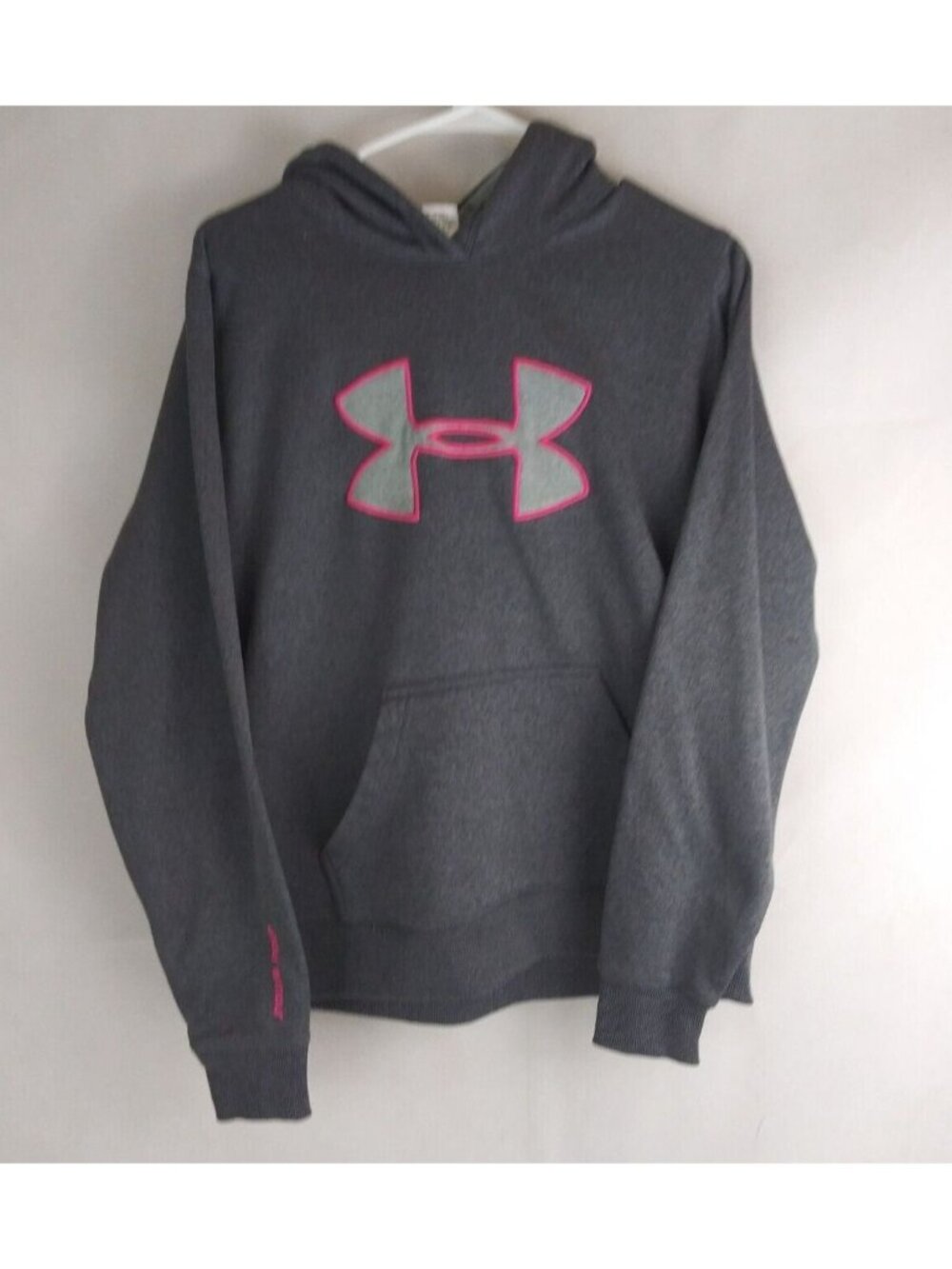 Under Armour Women's Gray & Pink 100% Polyester Hoodie Size Medium